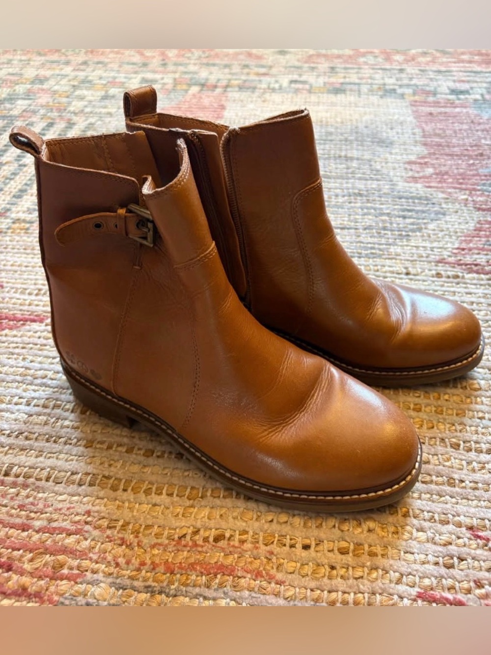 Lucky Brand Tan Leather Ankle Boots - Women’s Size 7